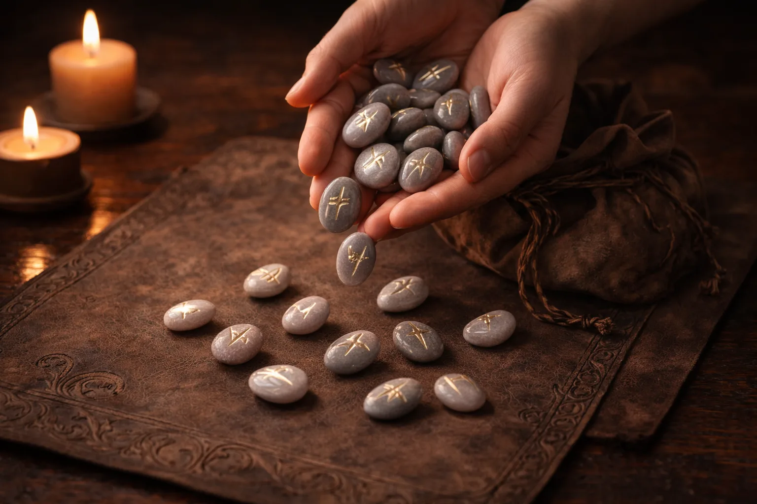 Illustration accompanying the Rune Readings service